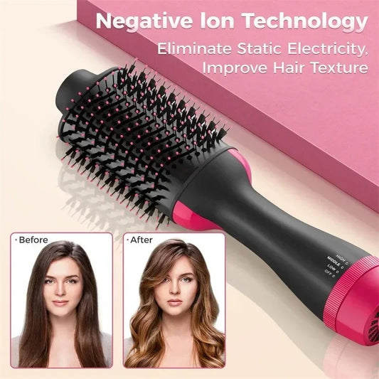 BazaarBee® 4 In 1 Hot Air Brush Styling Comb