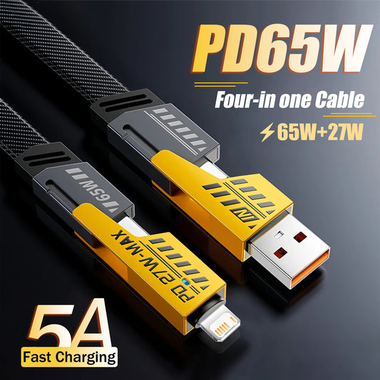 BazaarBee® 4 in 1 Fast Charging USB Cable