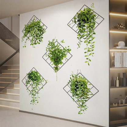 BazaarBee® 3d Green Plant Wall Sticker (6Pcs)