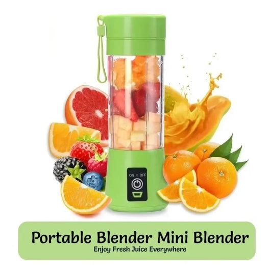 BazaarBee® 6 Blade Mini Portable USB Rechargeable Juicer Blender