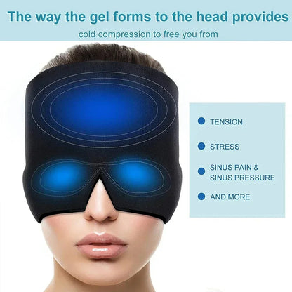 BazaarBee® Migraine Relief Cap Hot & Cold Compress