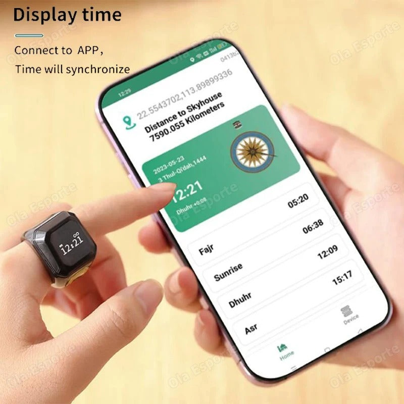 BazaarBee® Zikr Ring Smart Digital Tasbih Counter