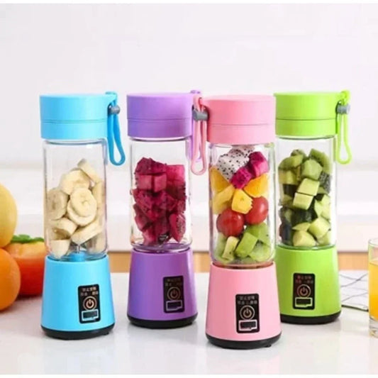 BazaarBee® 6 Blade Mini Portable USB Rechargeable Juicer Blender