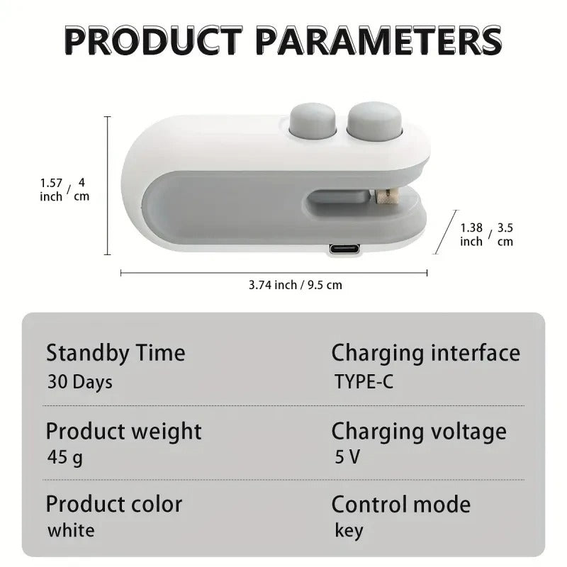 BazaarBee® Plastic Bag Sealing Machine Rechargeable