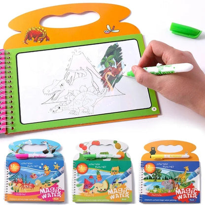 BazaarBee® Magic Water Painting Book