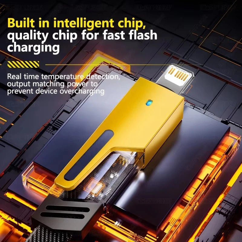 BazaarBee® 4 in 1 Fast Charging USB Cable