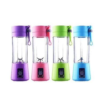 BazaarBee® 6 Blade Mini Portable USB Rechargeable Juicer Blender