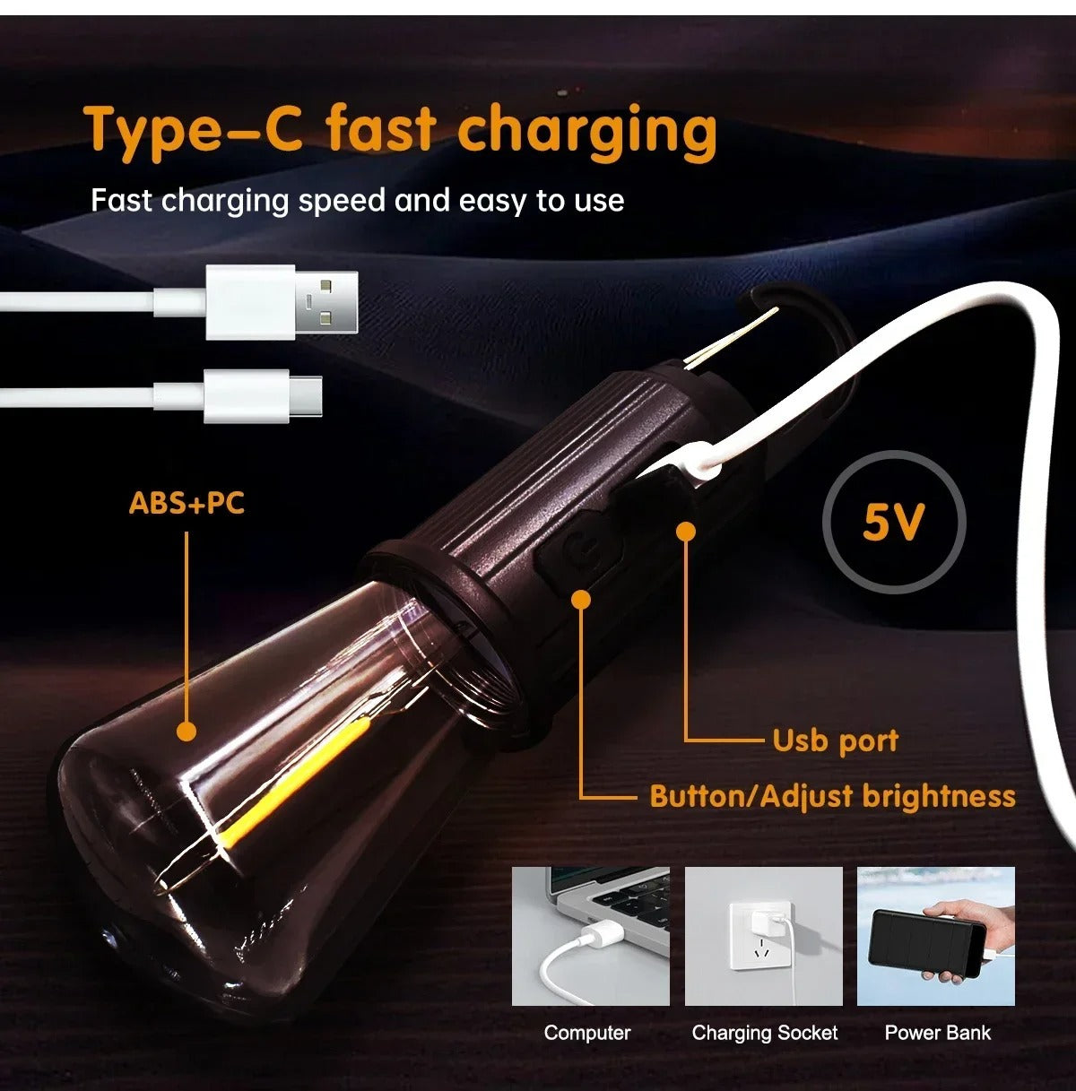 BazaarBee® USB Rechargeable Bulb