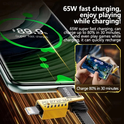 BazaarBee® 4 in 1 Fast Charging USB Cable