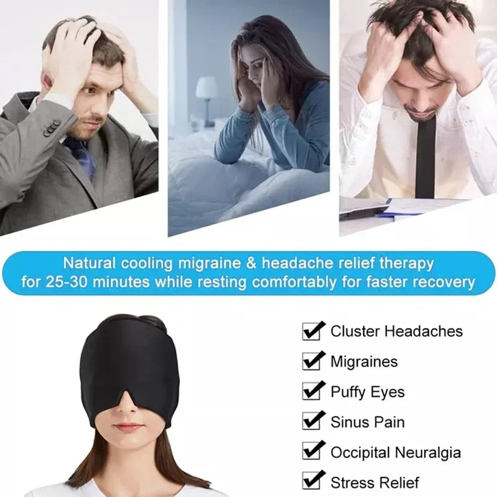 BazaarBee® Migraine Relief Cap Hot & Cold Compress
