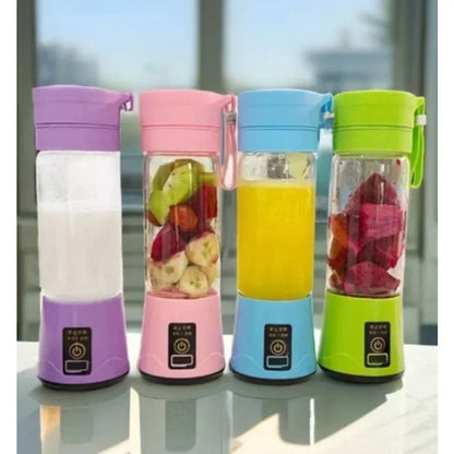 BazaarBee® 6 Blade Mini Portable USB Rechargeable Juicer Blender