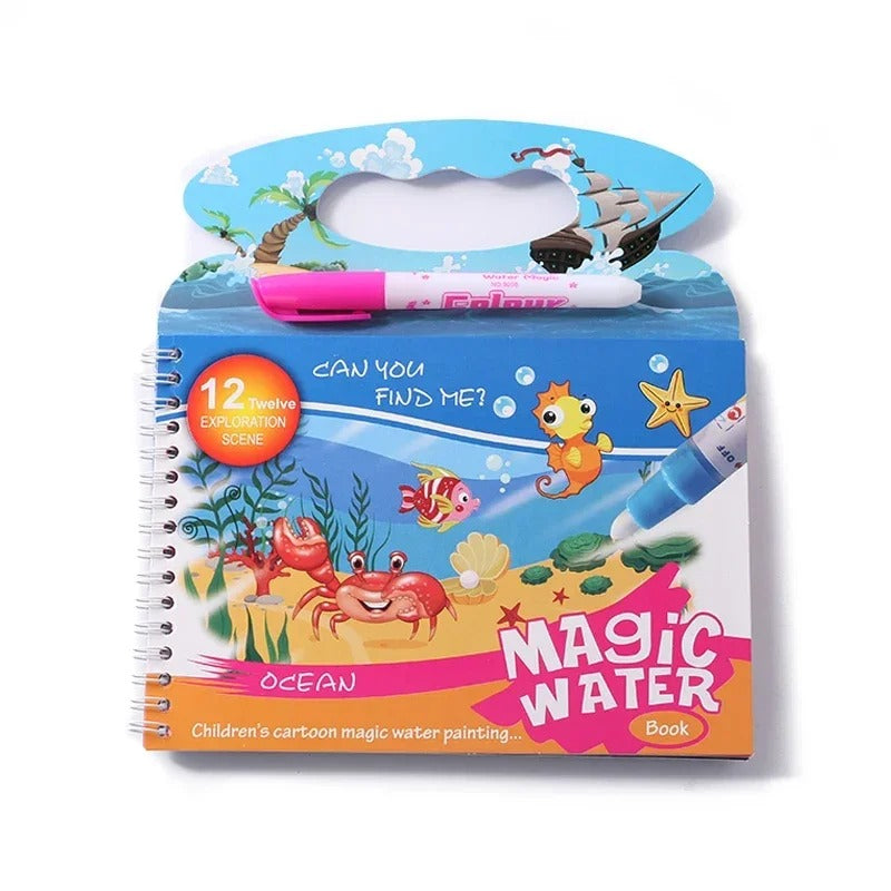 BazaarBee® Magic Water Painting Book