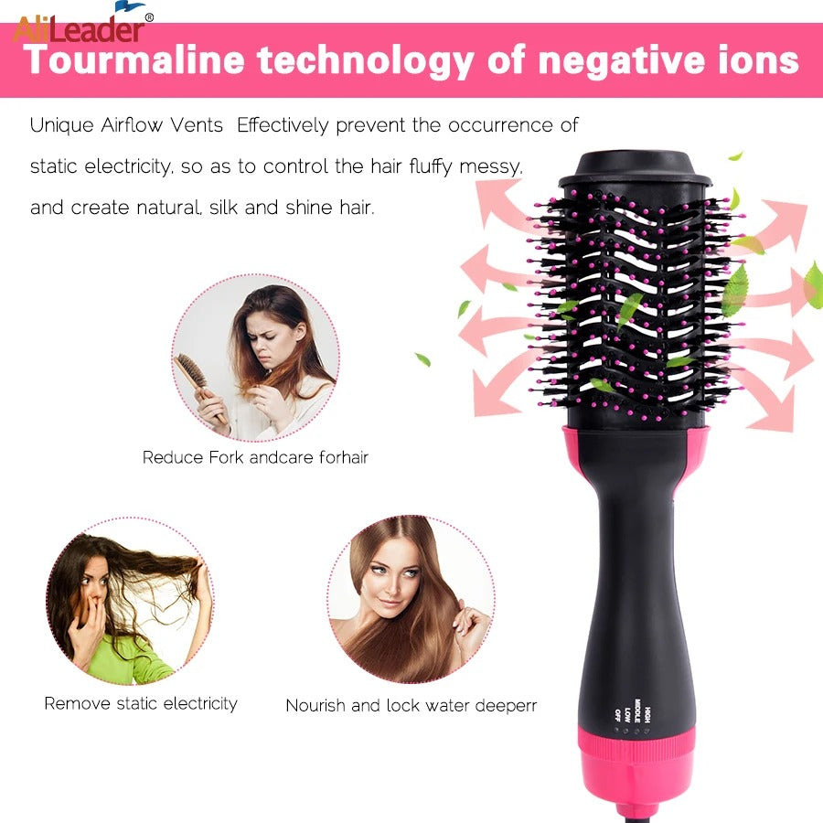 BazaarBee® 4 In 1 Hot Air Brush Styling Comb